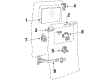 Ford E-150 Econoline Club Wagon Door Check Diagram - E8UZ1527204B