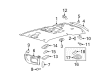 Ford Taurus Dome Light Diagram - YF1Z-13776-CA