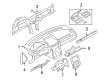 Ford Taurus X Dash Panel Vent Portion Covers Diagram - 8F9Z-7404302-CD