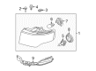 Ford Flex Headlight Diagram - 8A8Z-13008-B