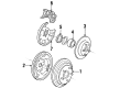 Ford Probe Brake Rotor Diagram - YS8Z-1V125-CA