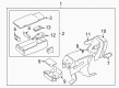 Lincoln Town Car Cup Holder Diagram - 6W1Z-5413562-BA