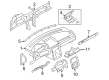 Mercury Montego Dash Panel Vent Portion Covers Diagram - 7G1Z-7404302-DC