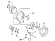 Ford Parking Brake Shoes Diagram - 6L2Z-2648-A