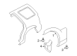 Lincoln Aviator Mud Flaps Diagram - 3C5Z-16A550-BAA