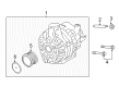 Ford Focus Alternator Diagram - BV6Z-10346-F