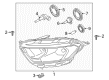 Ford Headlight Diagram - GN1Z-13008-AM