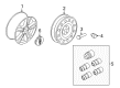 Lincoln MKS Spare Wheel Diagram - BA5Z-1007-C