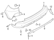 Ford Escape Bumper Cover Diagram - PJ6Z-17K835-SEPTM
