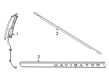 Ford Expedition Door Moldings Diagram - KL1Z-14A626-AB