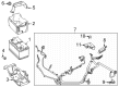 Ford Bronco Battery Cable Diagram - P2DZ-14300-G