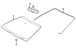 Ford Taurus Windshield Diagram - 2F1Z-5403100-AA