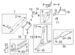 Ford Expedition Interior Door Handle Diagram - JL1Z-7831406-AJ