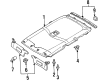 Ford Escort Sun Visor Diagram - F8CZ7404104AAC