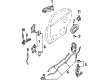 Ford Escort Exterior Door Handle Diagram - F7CZ5426605AAH