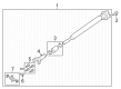 Ford CV Joint Companion Flange Diagram - 5C3Z-4841-BA