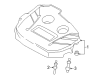Lincoln MKZ Engine Cover Diagram - DS7Z-6A949-L