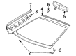 Mercury Cougar Windshield Diagram - F8RZ-6303100-AD