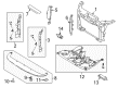 Ford Flex Air Deflector Diagram - 8A8Z-8327-A