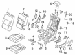 Ford Police Interceptor Utility Seat Cushion Diagram - LB5Z-7866800-E
