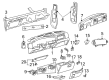 Ford Dash Panel Vent Portion Covers Diagram - 5C3Z-25044D70-AAC