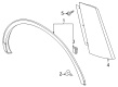 Lincoln Aviator Mud Flaps Diagram - VLC5Z-16A550-B