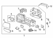 Ford F-250 Super Duty Car Mirror Diagram - HC3Z-17683-BA