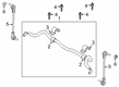 Lincoln Corsair Sway Bars Diagram - LX6Z-5482-A