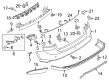 Ford Focus Bumper Cover Diagram - F1EZ-17906-LAPTM
