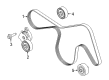 Ford Serpentine Belt Diagram - FL3Z-8620-A