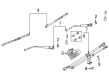 Ford Bronco Wiper Linkage Diagram - M2DZ-17566-A
