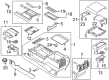 Ford Center Console Base Diagram - FL3Z-15045A76-CA