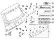 Ford Escape Tailgate Handle Diagram - GJ5Z-7843400-BA
