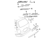 Ford Windstar Emblem Diagram - XF2Z1742528CA