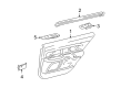 Ford Freestyle Interior Door Handle Diagram - 5F9Z-74266A25-AAC