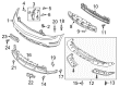 Ford Bumper Cover Diagram - AR3Z-17D957-BA