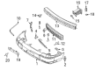 Ford Crown Victoria Bumper Diagram - 4W7Z-17757-A