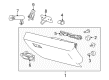 Lincoln MKS Glove Box Diagram - AA5Z-54060T10-AC