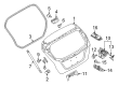 Ford Trunk Lid Latch Diagram - BE8Z-5843150-A