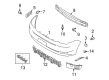 Ford Flex Bumper Cover Diagram - AA8Z-17D957-KPTM