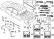 Ford Mud Flaps Diagram - VHL3Z-16A550-J