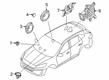 Ford Maverick Car Speakers Diagram - FR3Z-18808-CK