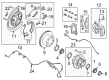 Ford Parking Brake Shoes Diagram - 8C3Z-2648-A