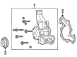 Ford Taurus Water Pump Pulley Diagram - E8DZ8509A