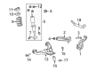 Ford Explorer Sport Trac Strut Housing Diagram - 7A2Z-18124-DB