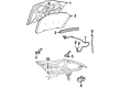 Mercury Villager Hood Diagram - XF5Z-16612-AA