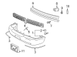 Mercury Grand Marquis Bumper Cover Diagram - 3W3Z-17D957-BA