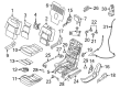 Lincoln Aviator Seat Covers Diagram - LC5Z-7866601-DG