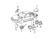 Ford Taurus Car Speakers Diagram - YF1Z-18808-BA