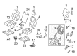 Ford Expedition Seat Covers Diagram - 7L1Z-7863805-LJ